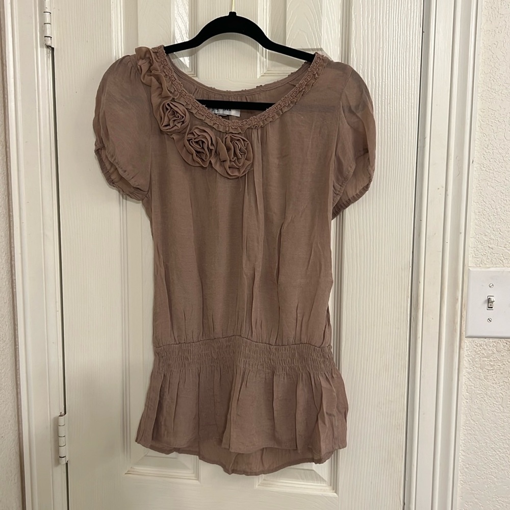 Floral Peplum Top